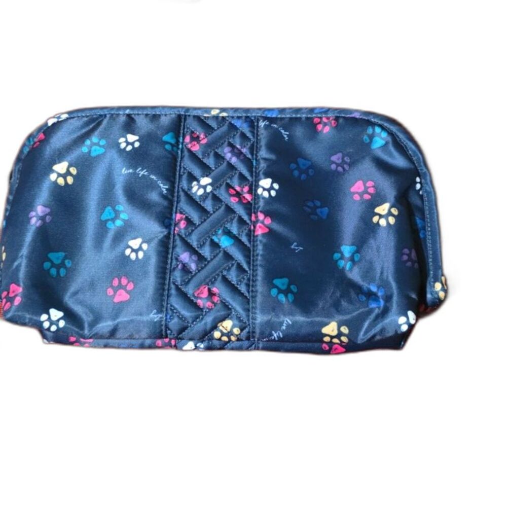 LUG Flash Cosmetic Case Paw Print Makeup Bag Travel Organizer